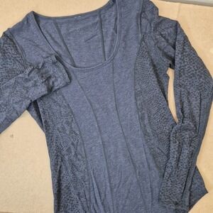 lululemon athletica Blue Long Sleeve Top